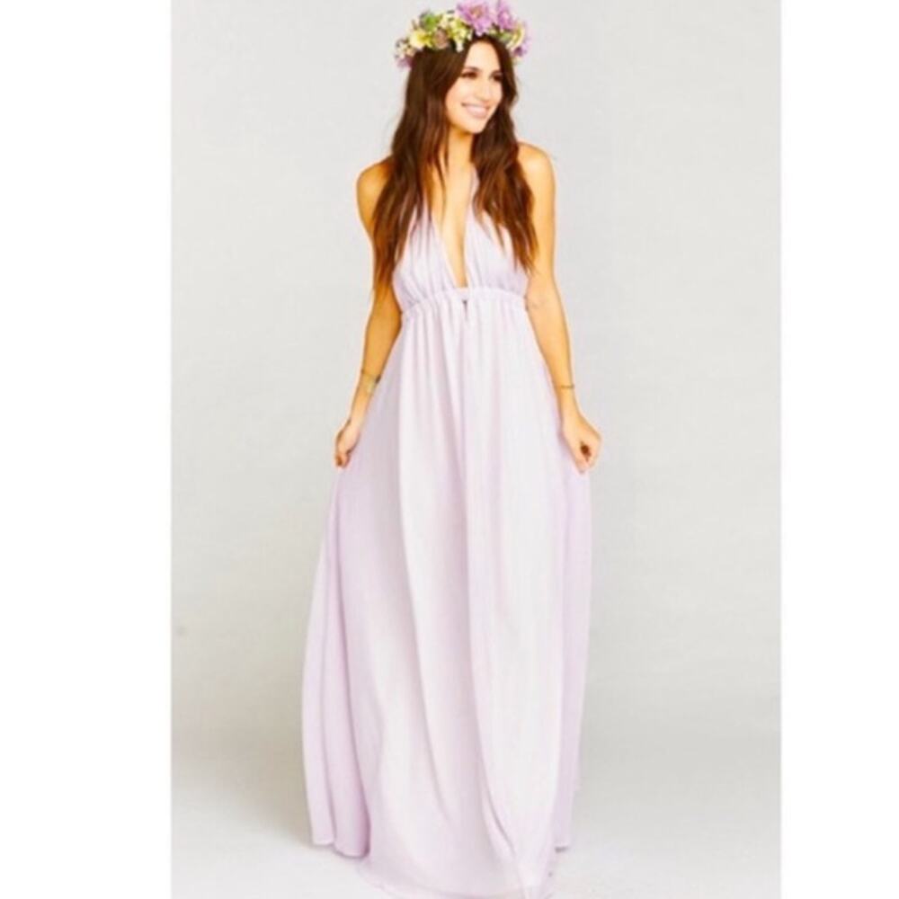Show Me Your MuMu Lavender Maxi Dress